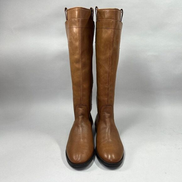 Brown Leather Knee-High Boots - Picture 3 of 15
